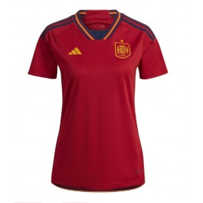 Spain Replica Home Stadium Shirt for Women World Cup 2022 Short Sleeve